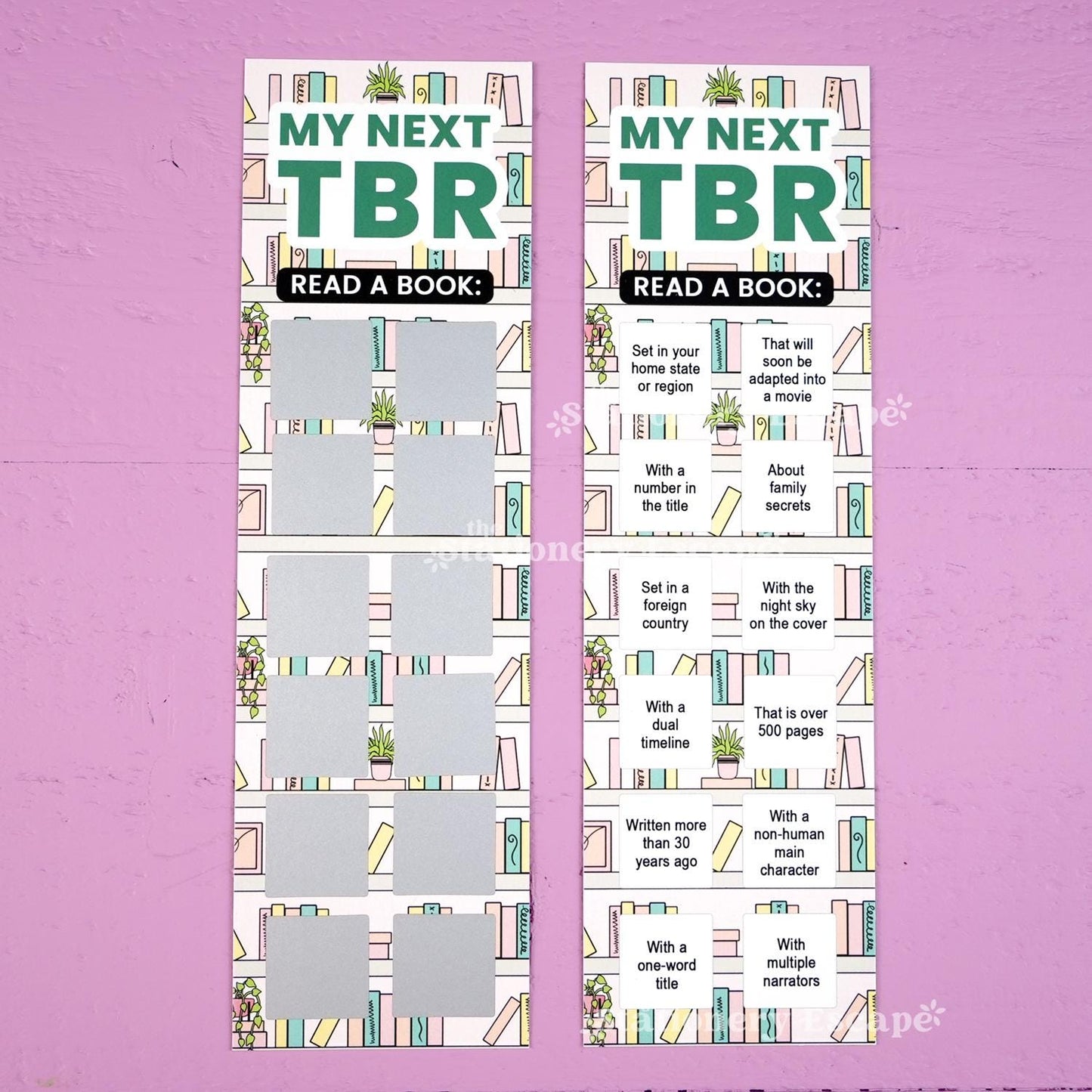 All-Genre TBR (To Be Read) Scratch-Off Bookmark