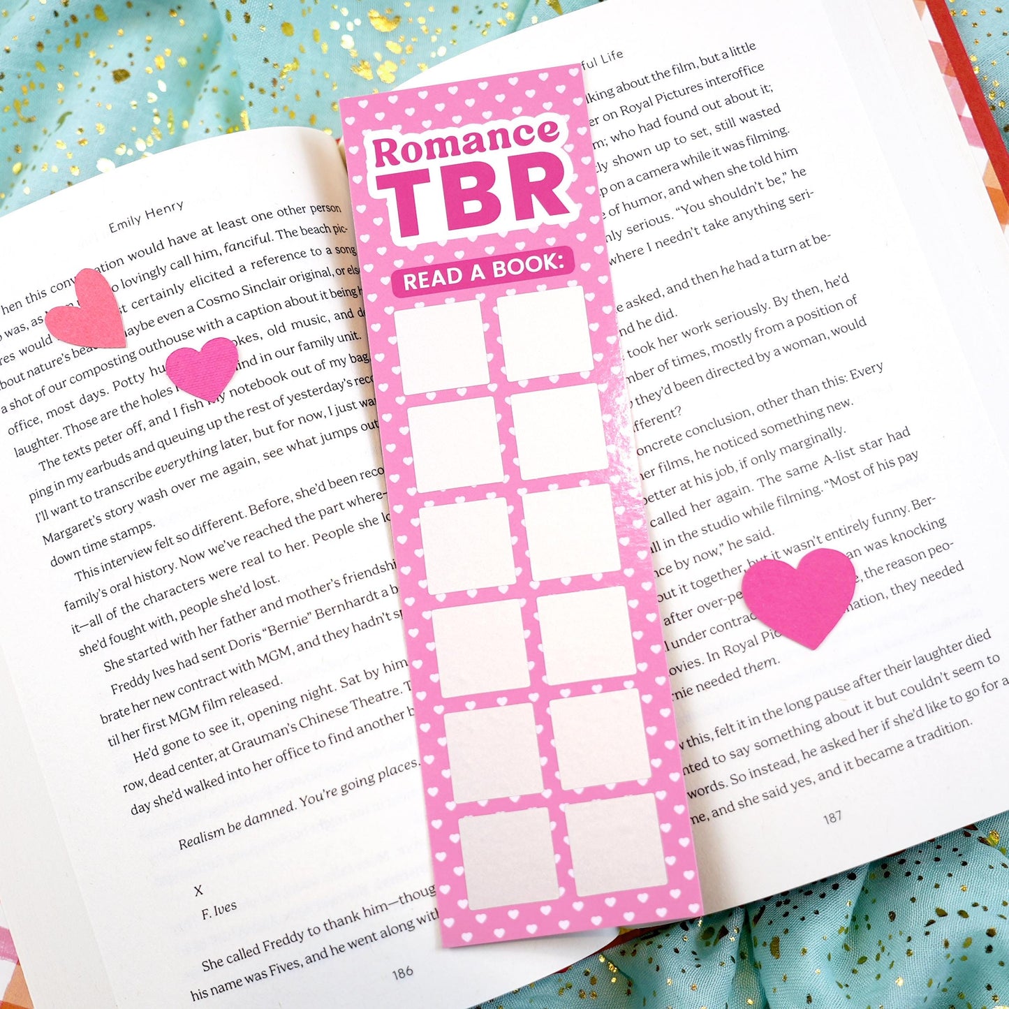 Romance Book TBR (To Be Read) Scratch-Off Bookmark