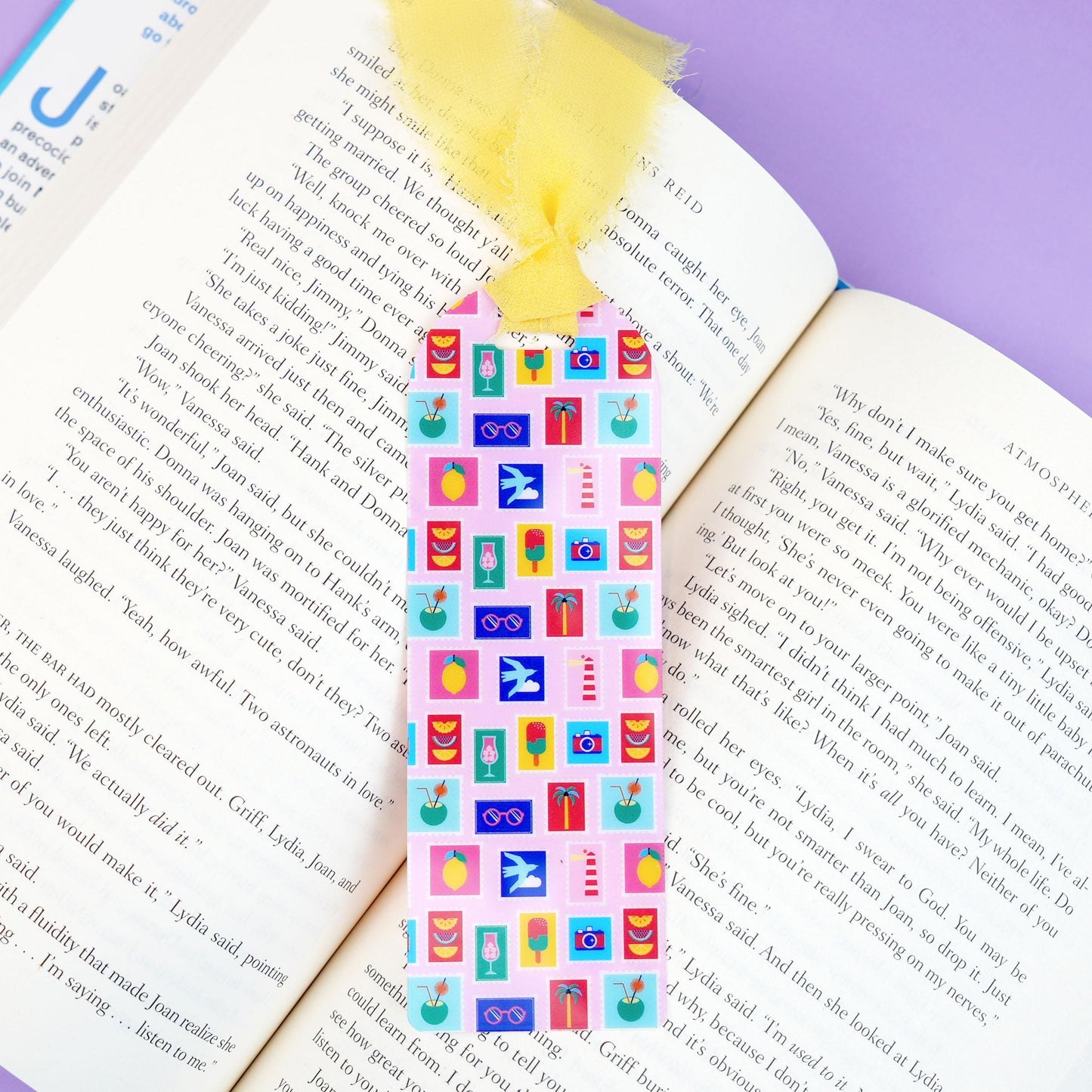 Vacation Stamps Flexible Plastic Bookmark