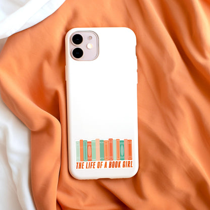 The Life of a Book Girl Book Stack Sticker
