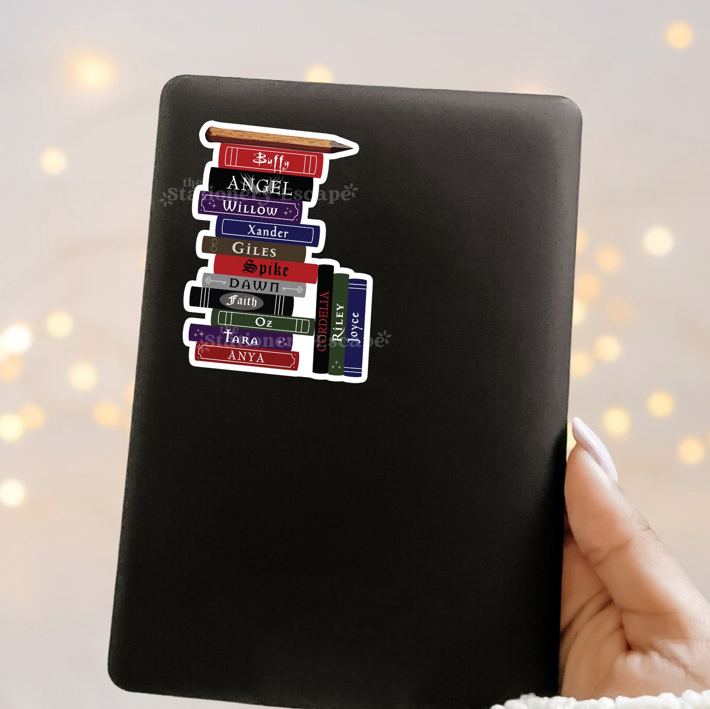 Buffy Book Stack Sticker