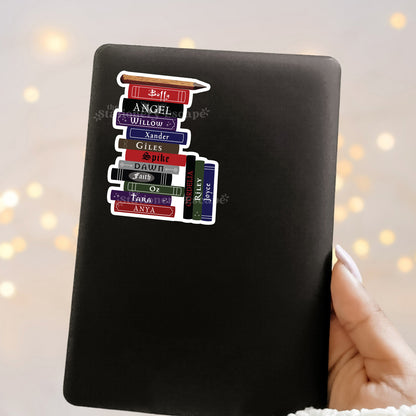 Buffy Book Stack Sticker