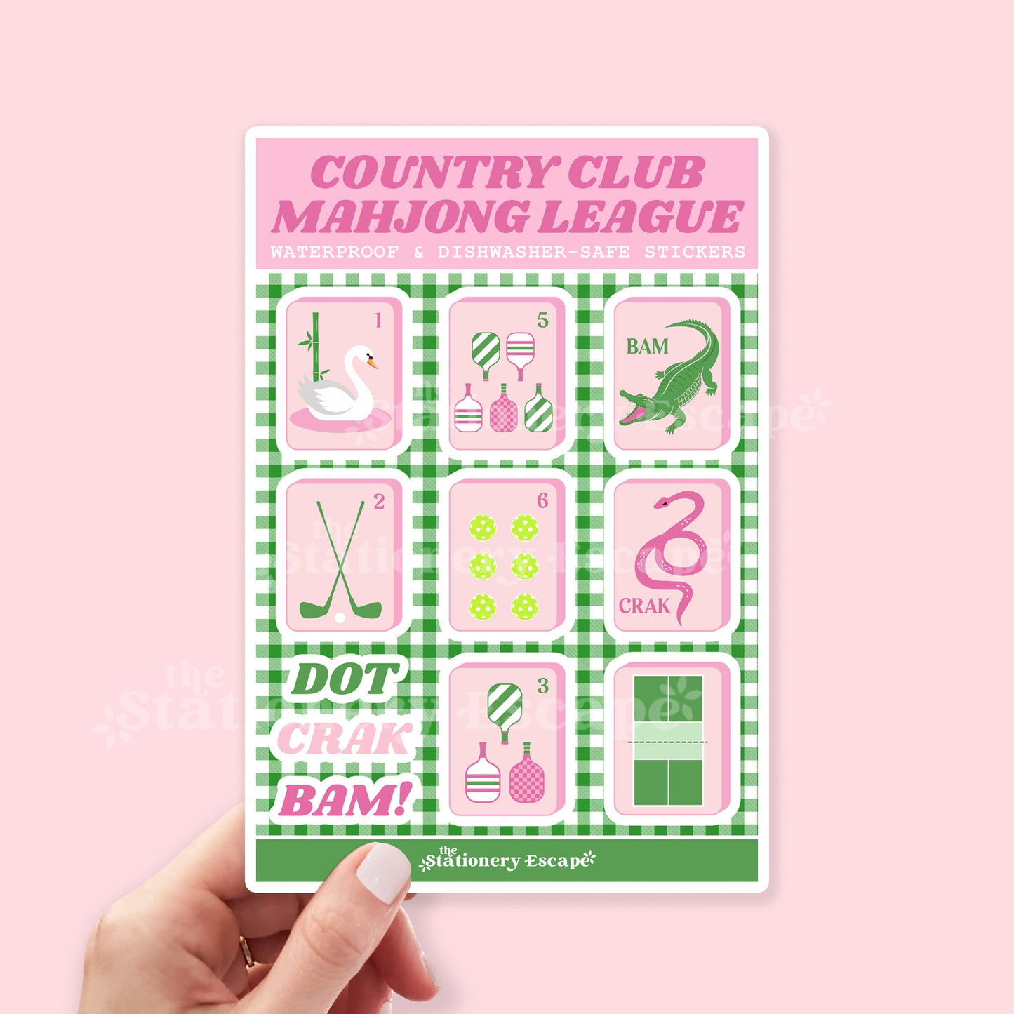 Country Club Mahjong League Sticker Set
