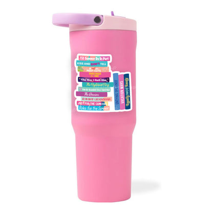 Meghan Quinn Book Stack Sticker