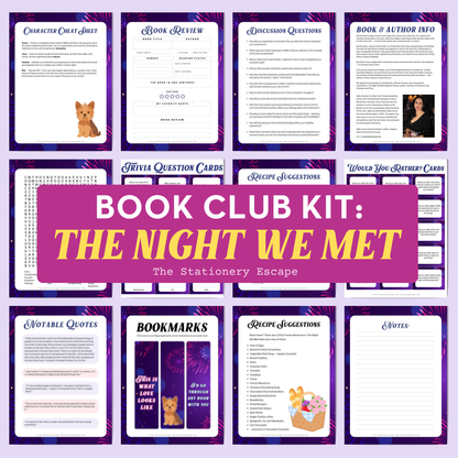 Ultimate Book Club Kit: The Night We Met by Abby Jimenez