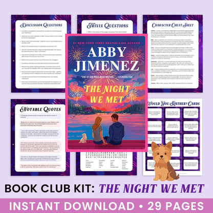 Ultimate Book Club Kit: The Night We Met by Abby Jimenez