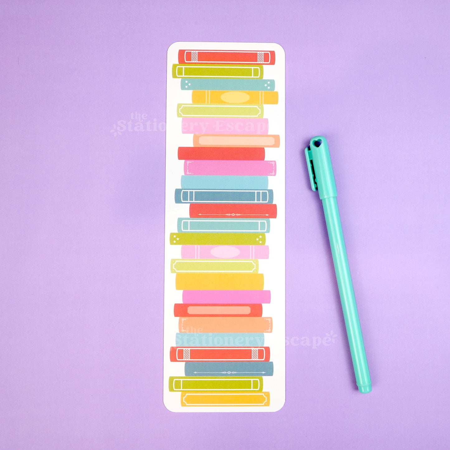 Colorful Book Log Tracker Bookmark
